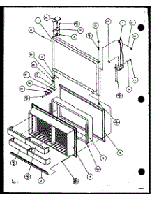 Freezer Door parts for Amana Top-Mount Refrigerator 85861W-P1117301WW from AppliancePartsPros.com