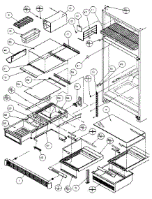 Shelves And Accessories parts for Amana Top-Mount Refrigerator 85971-P1117001W from AppliancePartsPros.com