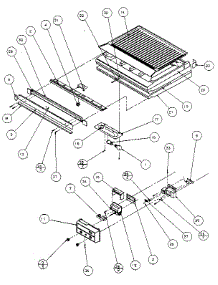 Comparment Separator / Divider Block parts for Amana Top-Mount Refrigerator 85971-P1117001W from AppliancePartsPros.com