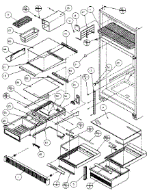 Shelves And Accessories parts for Amana Top-Mount Refrigerator 85971-P1117002W from AppliancePartsPros.com