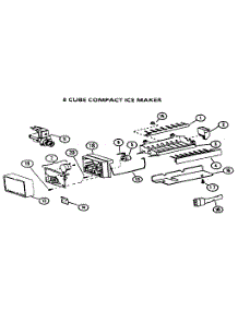 Icemaker Compact parts for Amana Top-Mount Refrigerator 85978-P1117003W from AppliancePartsPros.com