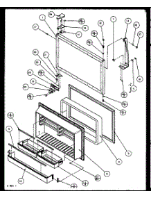 Freezer Door parts for Amana Top-Mount Refrigerator 85978L-P1117004WL from AppliancePartsPros.com