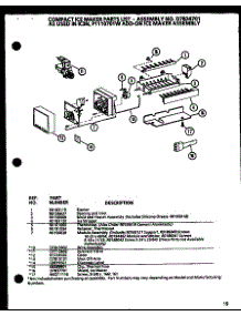 Compact Ice Maker (Ic3n / P1110701w) parts for Amana Bottom-Mount Refrigerator 86058-P7812530W from AppliancePartsPros.com
