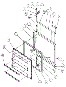 Freezer Door parts for Amana Bottom-Mount Refrigerator 86061-P1125505W from AppliancePartsPros.com