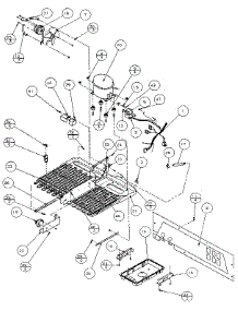 Compressor Compartment parts for Amana Bottom-Mount Refrigerator 86061-P1125505W from AppliancePartsPros.com