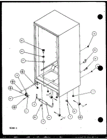 Cabinet Bottom And Back (86061W / P1125505ww) (86061W / P1125512ww) (86065E / P1125514we) (86068L / P1125513wl) (86068L / P1125506wl) parts for Amana Bottom-Mount Refrigerator 86065E-P1125514WE from AppliancePartsPros.com