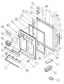 Refrigerator Door parts for Amana Bottom-Mount Refrigerator 86068-P1125513 from AppliancePartsPros.com
