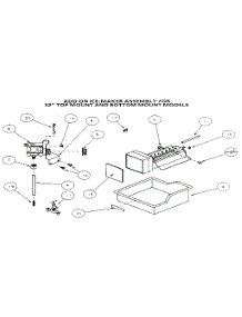 Add On Ice-Maker Assembly parts for Amana Bottom-Mount Refrigerator 86068-P1125513 from AppliancePartsPros.com