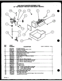 Add On-Ice Maker Assembly (Ic3n / P1110701w) parts for Amana Bottom-Mount Refrigerator 86068L-P1125506WL from AppliancePartsPros.com