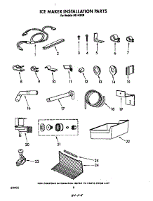 Ice Maker Installation parts for Roper Top-Mount Refrigerator 8614*0B from AppliancePartsPros.com