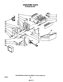 Ice Maker parts for Roper Top-Mount Refrigerator 8614*0B from AppliancePartsPros.com
