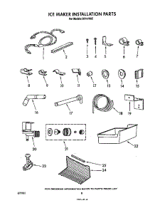Ice Maker Installation parts for Roper Top-Mount Refrigerator 8614*0C from AppliancePartsPros.com