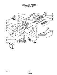 Ice Maker parts for Roper Top-Mount Refrigerator 8614*0C from AppliancePartsPros.com