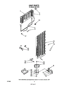 Unit parts for Roper Top-Mount Refrigerator 8617*0B from AppliancePartsPros.com