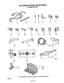 Ice Maker Installation parts for Roper Top-Mount Refrigerator 8617*0B from AppliancePartsPros.com