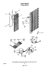 Unit parts for Roper Top-Mount Refrigerator 8624*1B from AppliancePartsPros.com
