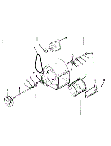 H-Q Blower Assembly parts for Kenmore Space Heater 867.61112 (86761112, 867 61112) from AppliancePartsPros.com