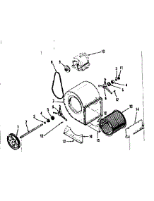 Lau Blower Assembly parts for Kenmore Space Heater 867.61841 (86761841, 867 61841) from AppliancePartsPros.com