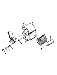 H. Q. Blower Assembly parts for Kenmore Space Heater 8676441 from AppliancePartsPros.com