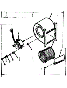 H-Q Blower Assembly parts for Kenmore Furnace 8676468 from AppliancePartsPros.com