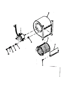 H-Q Blower Assembly parts for Kenmore Space Heater 8676481 from AppliancePartsPros.com