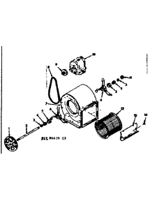 H-Q Blower Assembly parts for Kenmore Space Heater 8676639 from AppliancePartsPros.com