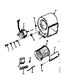 H-Q Blower Assembly parts for Kenmore Space Heater 8676664 from AppliancePartsPros.com