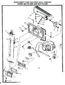 Gas Burners And Manifold parts for Kenmore Furnace 867.721200 (867721200, 867 721200) from AppliancePartsPros.com
