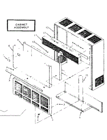 Cabinet parts for Kenmore Furnace 867.721400 (867721400, 867 721400) from AppliancePartsPros.com