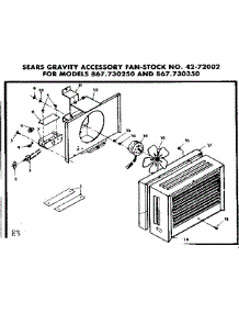 Cabinet Fan parts for Kenmore Furnace 867.730350 (867730350, 867 730350) from AppliancePartsPros.com