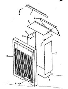 Rear Wall Register Kit - Nos. 42-72006, Nasa003gr01 & Rrh parts for Kenmore Furnace 867.730600 (867730600, 867 730600) from AppliancePartsPros.com