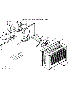 Sears Gravity Accessory Fan Stock No. 42-72146 parts for Kenmore Furnace 867.731340 (867731340, 867 731340) from AppliancePartsPros.com