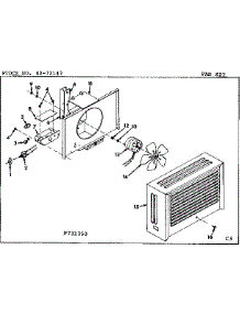 Fan parts for Kenmore Furnace 867.731350 (867731350, 867 731350) from AppliancePartsPros.com