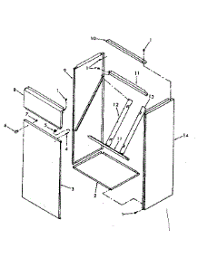 Cabinet parts for Kenmore Furnace 867.763240 (867763240, 867 763240) from AppliancePartsPros.com