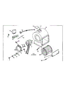 H-Q Blower Assembly parts for Kenmore Furnace 867.76917 (86776917, 867 76917) from AppliancePartsPros.com
