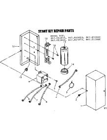 Start Kit Repair Parts parts for Kenmore Central Air Conditioner 867.813810 (867813810, 867 813810) from AppliancePartsPros.com