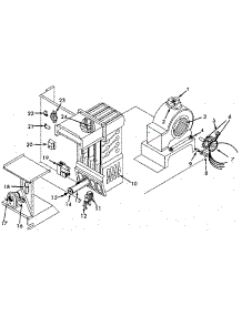 Heating Section And Blower parts for Sears Heating Cooling Combined Unit 867815015 from AppliancePartsPros.com