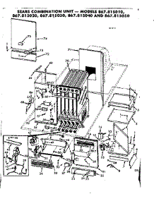 Heat Exchanger parts for Kenmore Heating Cooling Combined Unit 867.815050 (867815050, 867 815050) from AppliancePartsPros.com