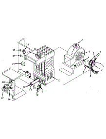 Heating Section And Blower parts for Sears Heating Cooling Combined Unit 867815062 from AppliancePartsPros.com