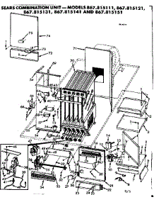 Heat Exchanger parts for Kenmore Heating Cooling Combined Unit 867.815111 (867815111, 867 815111) from AppliancePartsPros.com