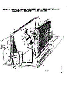 Functional Replacement Parts parts for Kenmore Heating Cooling Combined Unit 867.815121 (867815121, 867 815121) from AppliancePartsPros.com