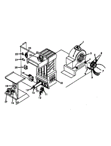 Heating Section And Blower parts for Kenmore Heating Cooling Combined Unit 867.815125 (867815125, 867 815125) from AppliancePartsPros.com