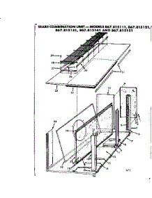 Cabinet parts for Kenmore Heating Cooling Combined Unit 867.815131 (867815131, 867 815131) from AppliancePartsPros.com
