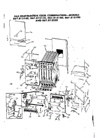 Electric Cool Combination parts for Kenmore Space Heater 867.815160 (867815160, 867 815160) from AppliancePartsPros.com