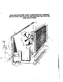 Electric Cool Combination parts for Kenmore Space Heater 867.815170 (867815170, 867 815170) from AppliancePartsPros.com