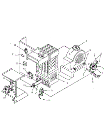 Heating Section And Blower parts for Sears Laundry Center 867815420 from AppliancePartsPros.com