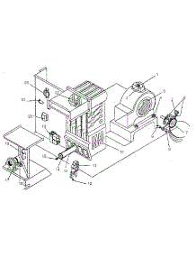 Heating Section And Blower parts for Sears Laundry Center 867815440 from AppliancePartsPros.com