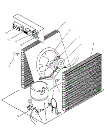 Cooling Section parts for Sears Laundry Center 867815440 from AppliancePartsPros.com