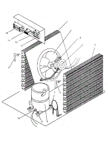 Cooling Section parts for Sears Laundry Center 867815450 from AppliancePartsPros.com