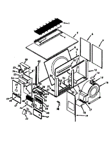 Cabinet Parts parts for Kenmore Heating Cooling Combined Unit 867.815501 (867815501, 867 815501) from AppliancePartsPros.com